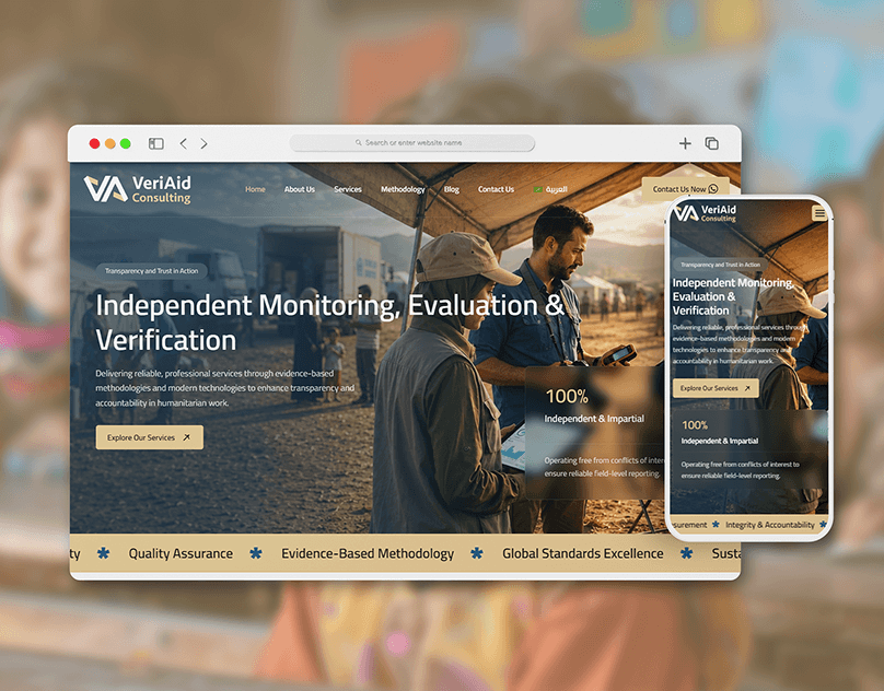 VeriAid Consulting Corporate Website Design